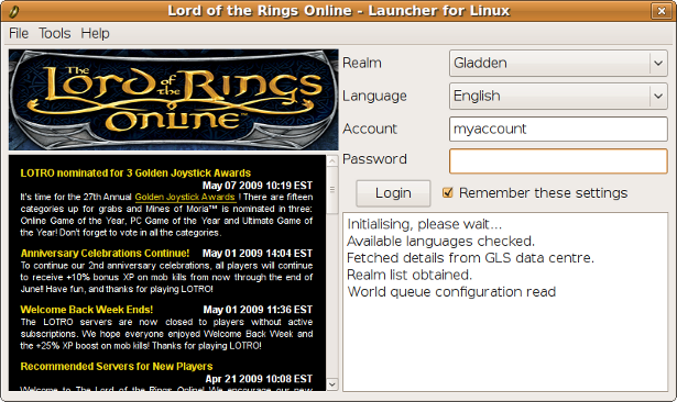 LOTRO for Linux